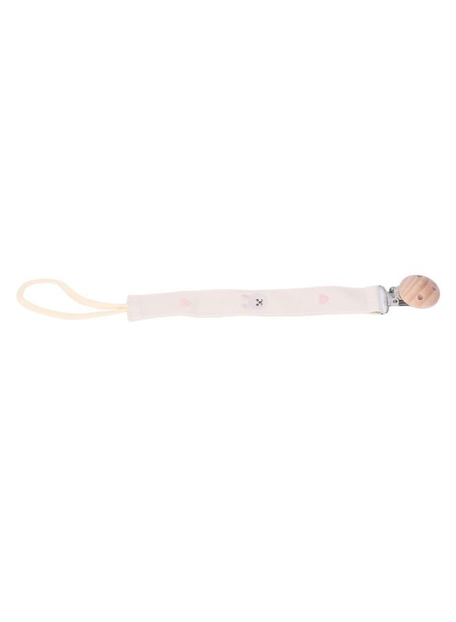 Pacifier Clip Cloth Baby Teething Toy Teether Chewing Holder Strap Easy Carrying for Infant Rabbit  - Image 5