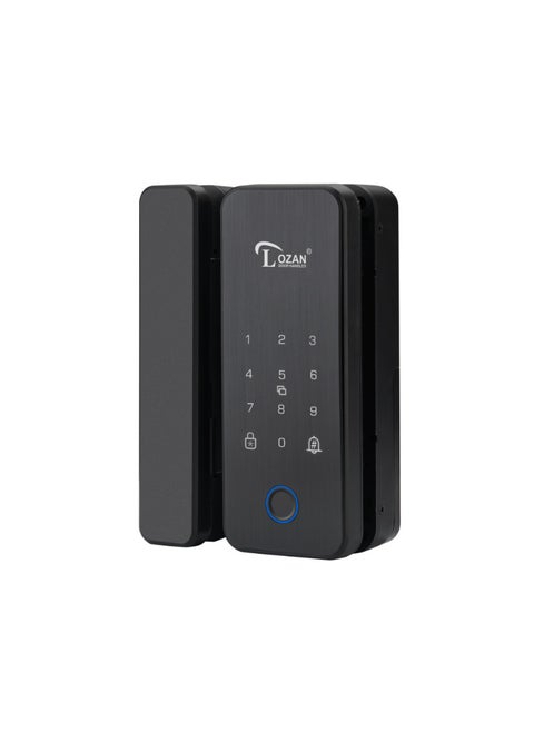LOZAN Smart Glass Door Lock with Touch Keypad | Remote Access via TTLock App & PIN Code | WiFi Control Supported (Gateway Required) | Sleek Design for Wooden & Glass Doors | Ideal for Offices & Modern Interiors, 2-Year Platinum Warranty