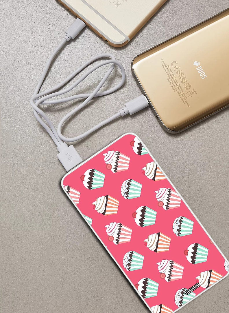 Theodor 10,000 mAh Super Fast Charging Ultra Compact Power Bank with Quick Charge & Power Delivery, Portable Charger For iPhone and Android Ice Cream Con - Image 2