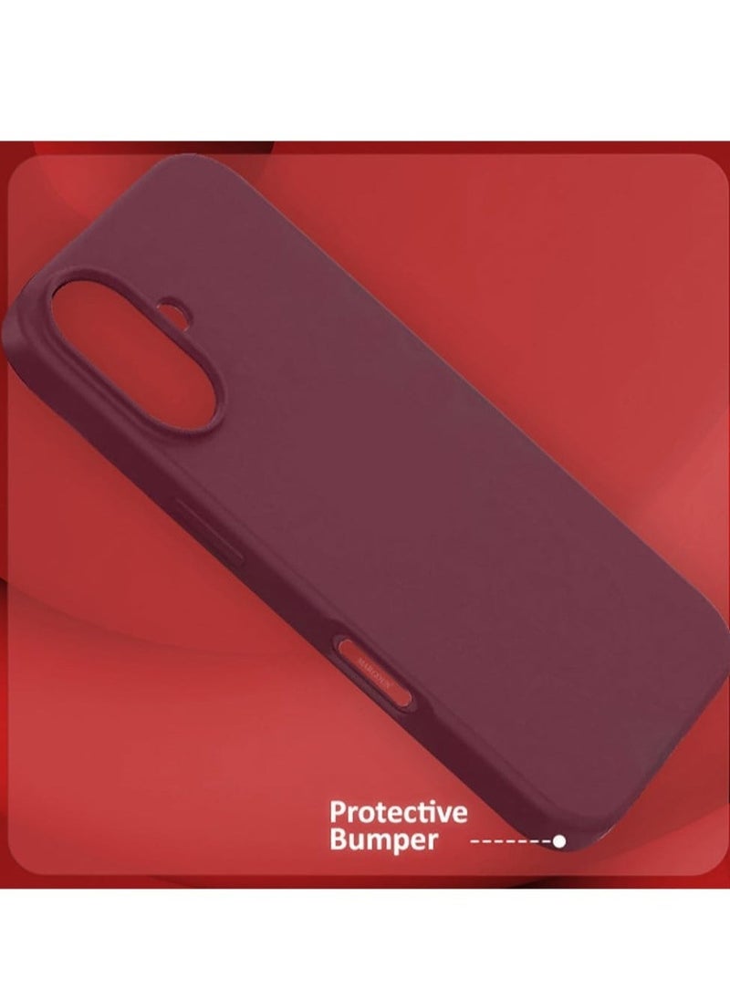 JAJEEK Liquid Silicone Case for iPhone 16 – Ultra Slim Design with Soft Anti-Scratch Microfiber Lining & Drop Protection - Image 3