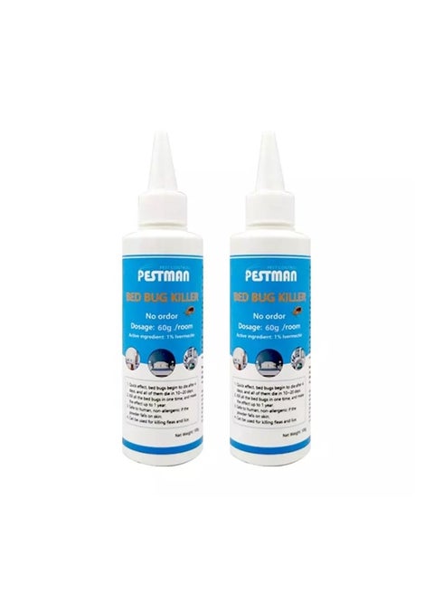 Bed Bug and Cockroach Killer Powder  (2 bottles of 60g)