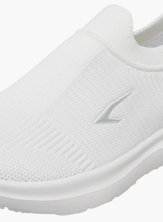 Dash Textured Slip-On Sports Shoes with Pull Tab