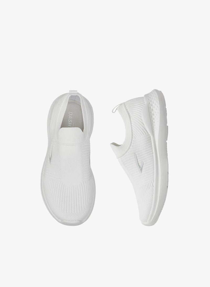 Dash Textured Slip-On Sports Shoes with Pull Tab - Image 3