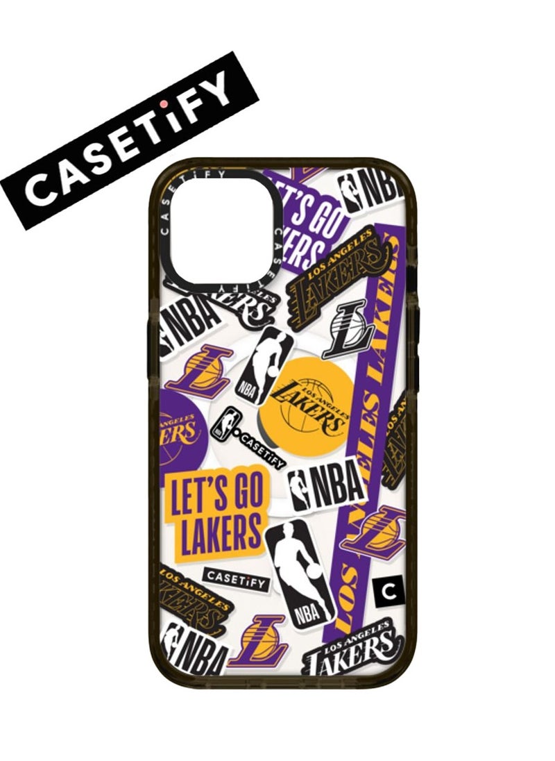 Casetify - Apple iPhone 15 Pro Max Case,Lakers Magnetic Adsorption Phone Case - Semi transparent - Image 1