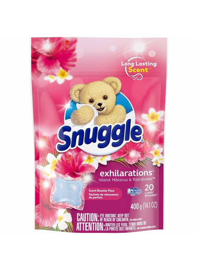 Snuggle معزز رائحة الغسيل من إكزهيليشنز، هاواي هبيسكس وزهرة المطر، 20 قطعة - Image 2