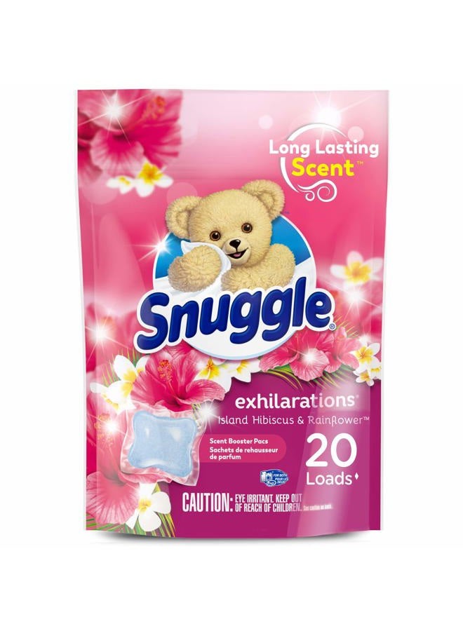 Snuggle معزز رائحة الغسيل من إكزهيليشنز، هاواي هبيسكس وزهرة المطر، 20 قطعة - Image 1