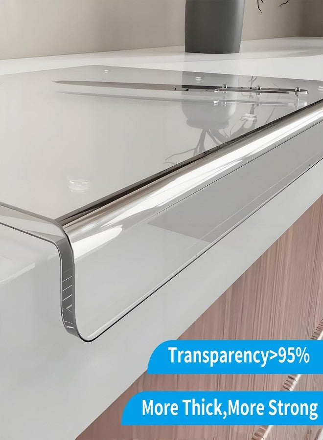 Renyqatt Acrylic Cutting Board with Counter Lip, Large Clear Cutting Board for Kitchen Countertop,60% Thicker,Non-Slip - Ideal for Cutting Vegetables, Fruits, Meat, and Bread (36"L x 24"W) - Image 5
