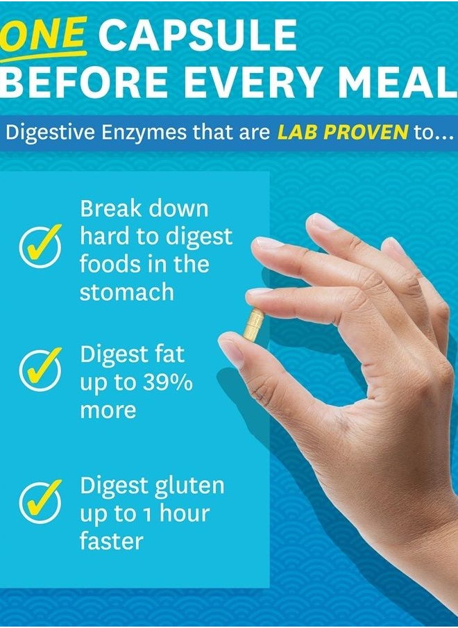 Zenwise Health - Zenwise Digestive Enzymes - Probiotic Multi Enzyme with Probiotics and Prebiotics for Digestive Health and Bloating Relief for Women and Men, Enzymes for Digestion and Gut Health - 180 Count - Image 1