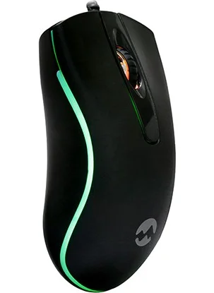 إيفرست Sm-M9 USB Black 3D Optical LED Mouse + Logitech Gaming Mouse Pad