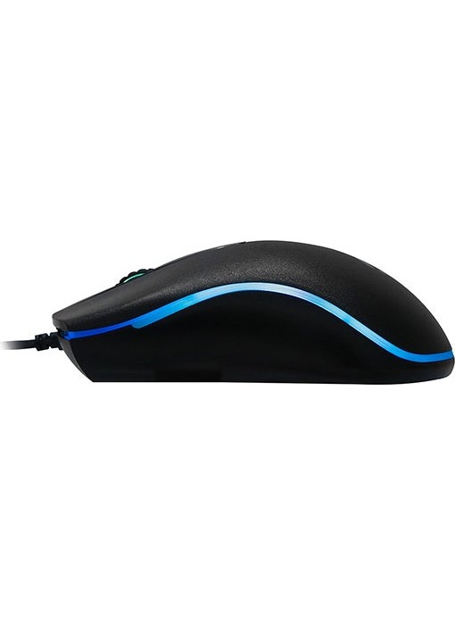 Everest Sm-M9 USB Black 3D Optical LED Mouse + Logitech Gaming Mouse Pad  - Image 2
