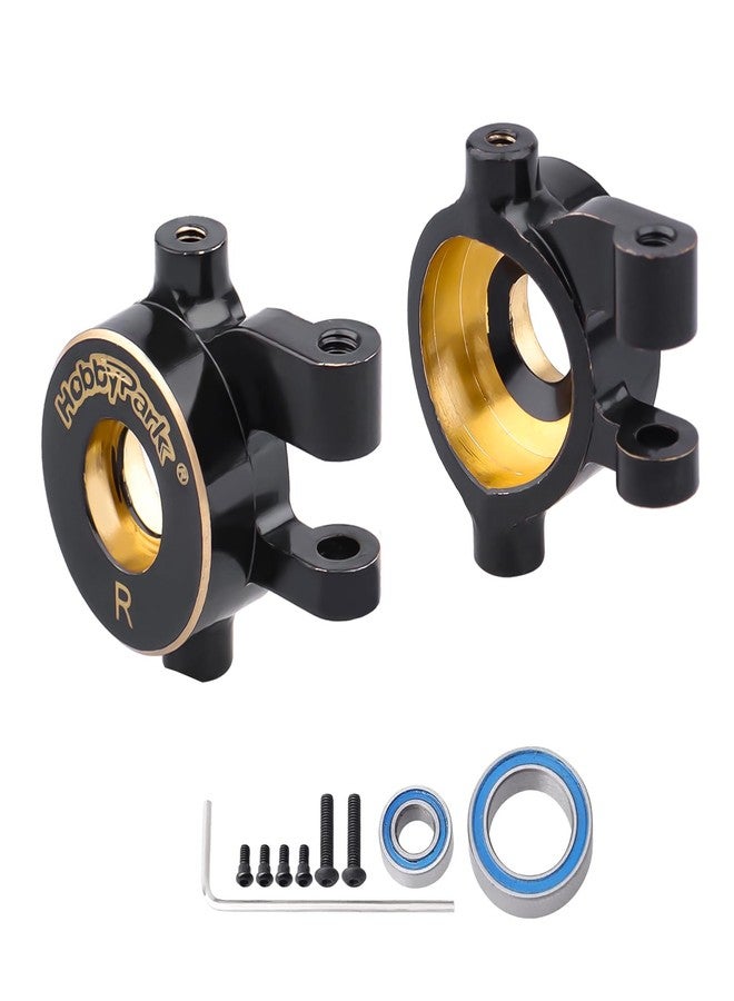 HobbyPark Steering Knuckles for TRX4M TRX4MT Brass Steering Blocks Upgrades Parts 1/18 RC Crawler Car Replacement of 9737 - Image 1