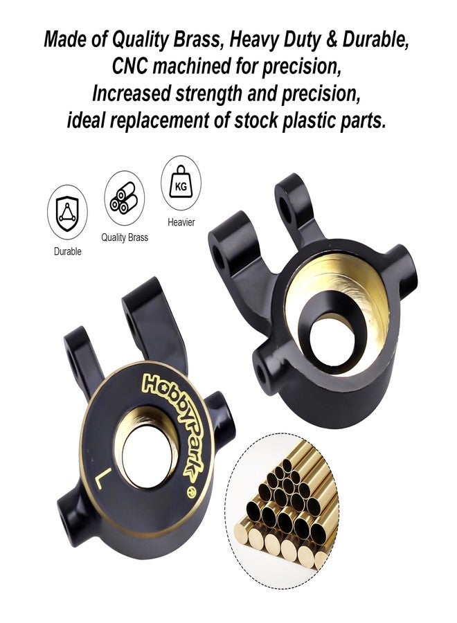 HobbyPark Steering Knuckles for TRX4M TRX4MT Brass Steering Blocks Upgrades Parts 1/18 RC Crawler Car Replacement of 9737 - Image 3