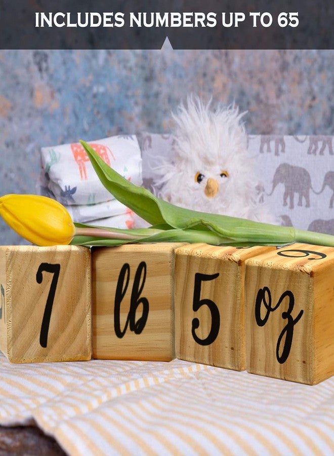 MAINEVENT Baby Monthly Milestone Blocks Complete Set, Milestone Blocks for Baby Girl, Gifts for New Moms, Newborn Photography Props - Image 5