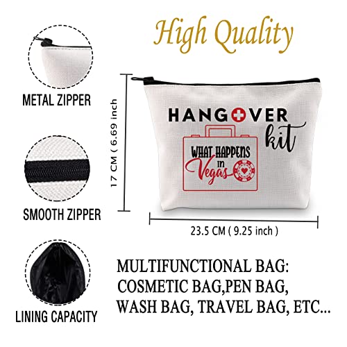 JXGZSO Las Vegas Zipper Hangover Bags Bachelorette Birthday Party Gift Vegas Birthday Travel Toiletry Bag HANGOVER IN Vegas B - Image 3