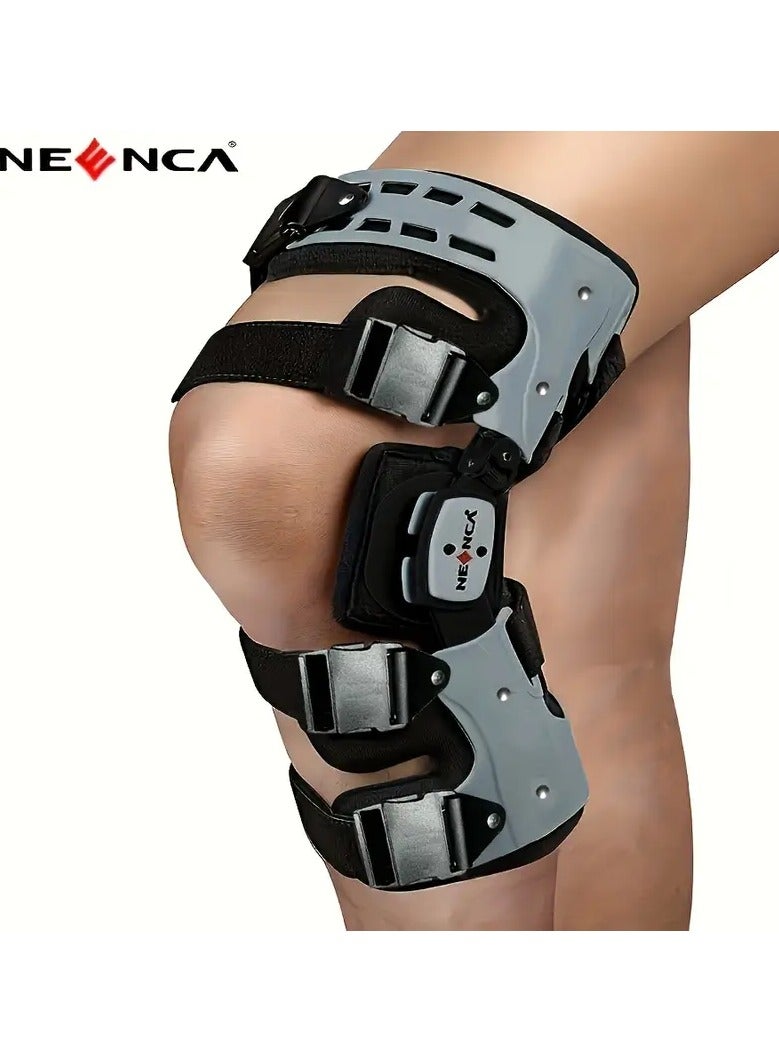 نينكا - دعامة ركبة مفصلية تقويمية قابلة للتعديل لدعم الرباط الصليبي الأمامي والرباط الجانبي الإنسي والرباط الصليبي الخلفي (الجانب الأيمن) - Image 1