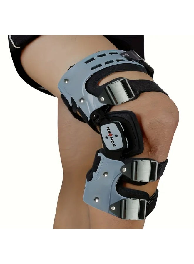 نينكا - دعامة ركبة مفصلية تقويمية قابلة للتعديل لدعم الرباط الصليبي الأمامي والرباط الجانبي الإنسي والرباط الصليبي الخلفي (الجانب الأيمن) - Image 3