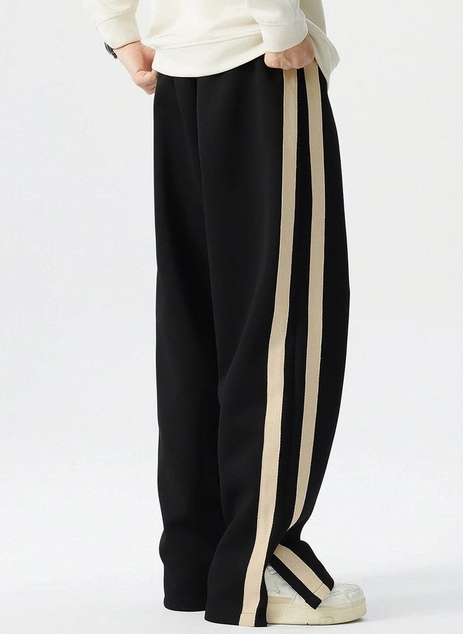 Maniac Men Colorblocked Side Tap Cotton Baggy-Fit Track Pants - Image 3