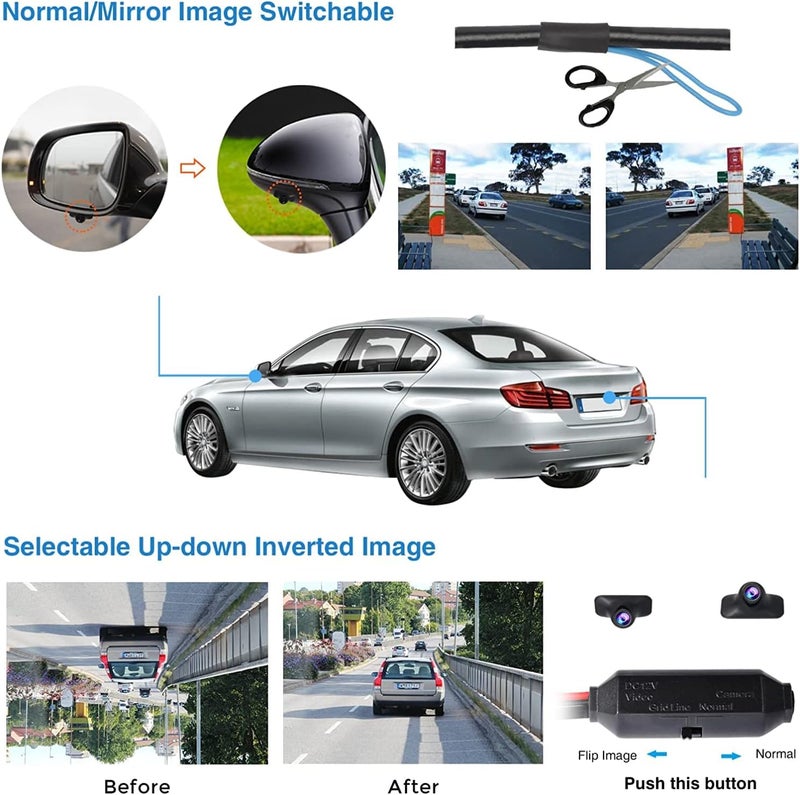PARKVISION Mini Car Side View/Rear View/Front View Camera with 360° Rotatable Lens - Image 3