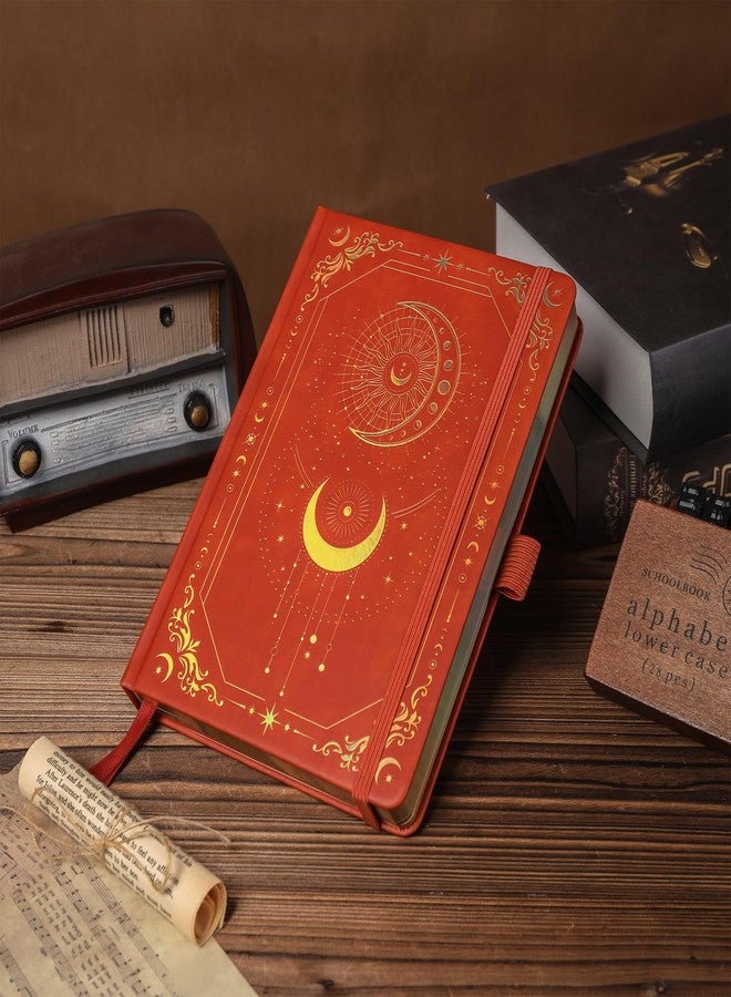 TIEFOSSI مفكرة تيفوسي بنقاط، 160 غرام/م²، 190 صفحة مرقمة، مفكرة للعمل والرسم، مفكرة جلدية بغلاف مقوى مقاس A5 للكتابة للنساء والرجال - Image 5