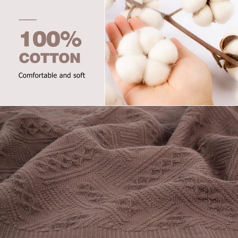 YoulerTex Luxury Decorative Hand Towels Bathroom: 2 Packs 14X30 100% Cotton Turkish Absorbent Soft Face Towel Set for Boho Bathroom Decor Kitchen Hotel Spa Farmhouse Guest Tea Gift (04 Blue, 14"x30") - Image 4