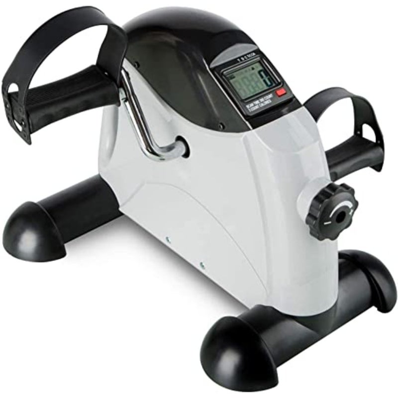 Under Desk Bike Pedal Exerciser, Mini Cycle Exercise Bike for Leg/Arm Pedder Portable Home Exercise Bike, for Seniors/Office Workout Leg and Arm Exercise-Max Strength - Image 1