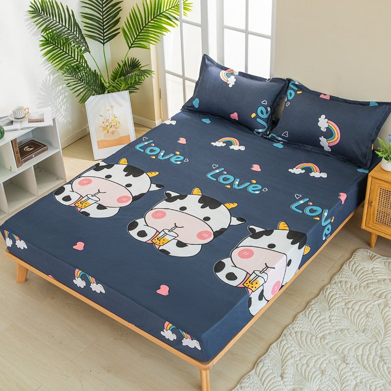 شريحة ملاءة تجارية، غطاء مرتبة سيمونز، غطاء واقي، غطاء مرتبة مضاد للغبار، طلب قطعة واحدة 1.2م/ 1.5م لون صلب - Image 1