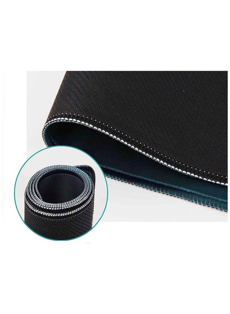 Large Keyboard Mouse Pad, Large Locking Edge Gaming Mouse Pad Keyboard Rubber Mousepad Wrist Rest Table Computer Mat, Mat Water-Resistant Desk Pad with Non-Slip Rubber Base, 900x400mm - Image 3