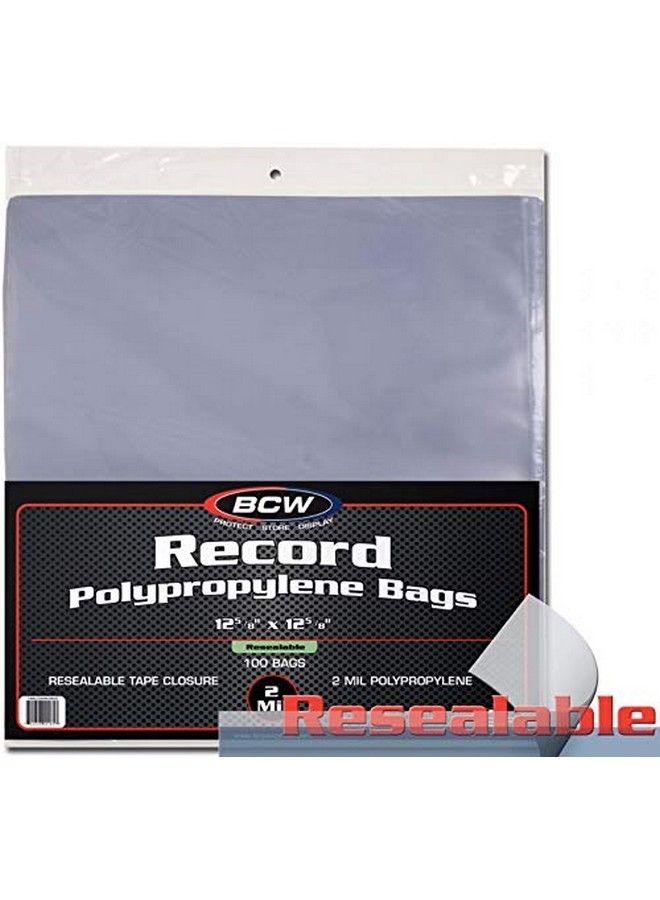 BCW Supplies Resealable 33 Rpm Bags Snug (100 Count) - Image 2