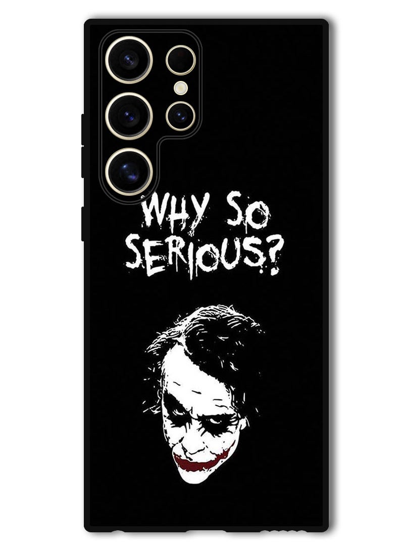 Theodor Protective Case Anti Scratch Shock Proof Bumper Cover For Samsung Galaxy S24 Ultra Why So Serious  - Image 1