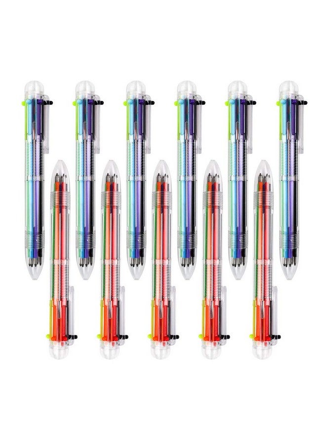 JPSOR 28 Pack Multicolor Pen, 0.5Mm 6-In-1 Multicolor Ballpoint Pens, 6 Colors Retractable Ballpoint Pens For Office School Supplies Students Gift - Image 3