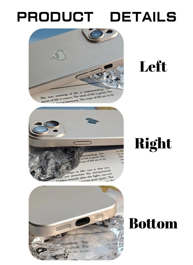 ShebSheb - iPhone 14 Case, Cute Love Phone Cases Cover with Camera Lens Protector - Image 1