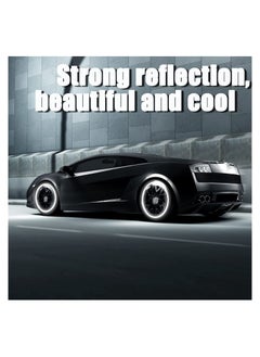 SYOSI Reflective Car Wheel Rim Stickers, 20pcs Night Safety Warning Car Stickers, Anti-Scratch Reflective Stickers Car Motorcycle Wheel Safety Decorative Car Decals Universal for Car Vehicle Truck  - Image 2
