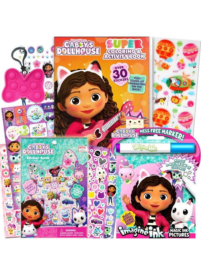 Bendon Gabby's Dollhouse Coloring Book and Stickers Super Set for Girls - Featuring Activities, Mazes, Games, Puzzles - Image 1