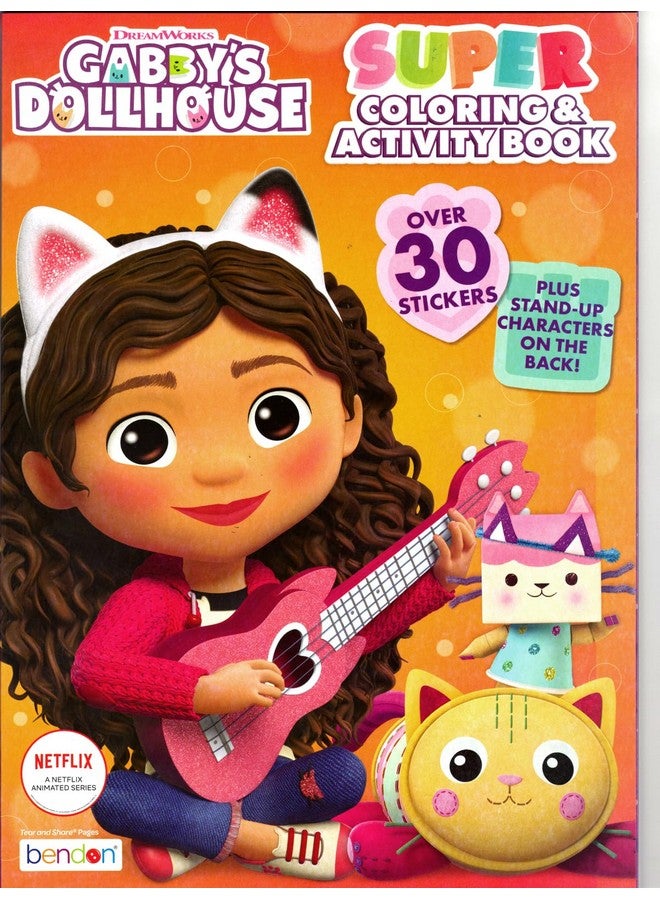 Bendon Gabby's Dollhouse Coloring Book and Stickers Super Set for Girls - Featuring Activities, Mazes, Games, Puzzles - Image 2