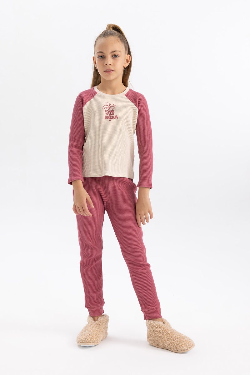 DeFacto Girl 2 piece Regular Fit Knitted Pyjamas  - Image 1
