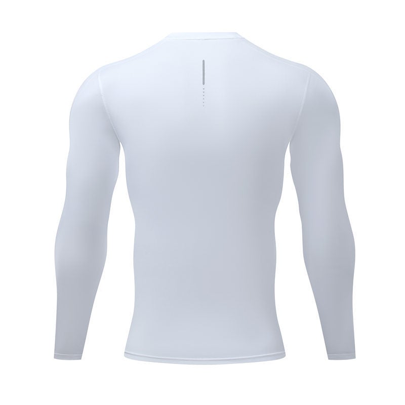 Men'S Sports Tight Long-Sleeved Long-Sleeved Running Fitness T-Shirt Track And Field Training Quick-Drying Sportswear Printable Logo - Image 4