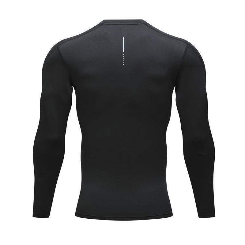 Men'S Sports Tight Long-Sleeved Long-Sleeved Running Fitness T-Shirt Track And Field Training Quick-Drying Sportswear Printable Logo - Image 5