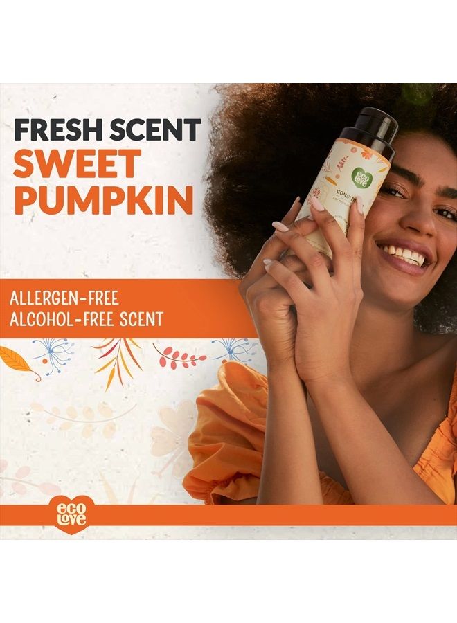 ecoLove Natural Conditioner for Dry, Damaged Hair and Color Treated Hair - No SLS or Parabens - With Natural Carrot and Pumpkin Extract - Vegan and Cruelty-Free, 17.6 oz - Image 3