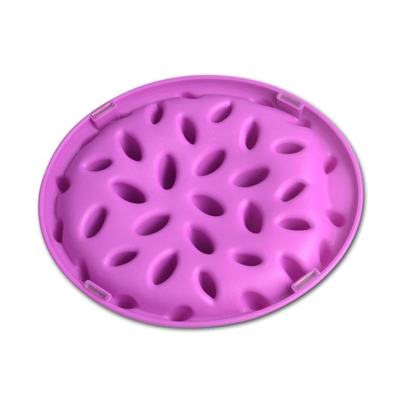 Jungle Shaped Interactive Slow Feeder Pet Bowl for Healthy Feeding and Travel Blue - Image 5