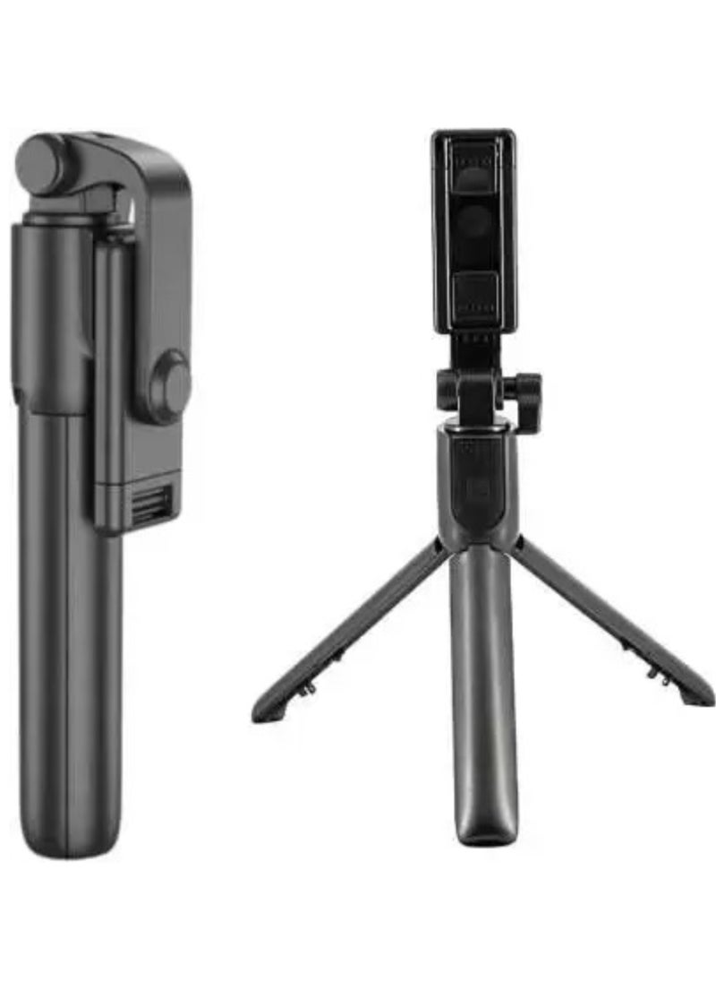 ELTRAZONE - Bluetooth Selfie Sticks with Remote and Selfie Light, 3-in-1 Multifunctional Selfie Stick Tripod Stand Mobile Stand Compatible with All Phones Bluetooth Selfie Stick  (Black, Remote Included) - Image 1