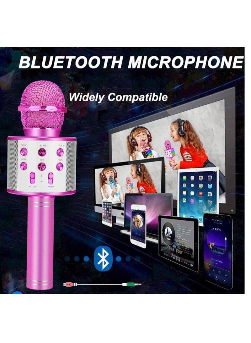 ELTRAZONE Bluetooth Karaoke Microphone Wireless,Portable Singing Microphone for Kids Adults Karaoke Machine for Kids Toys Birthday Gifts Ideas for 3 4 5 6 7 8 9 10 11 12 Year Old - Image 3