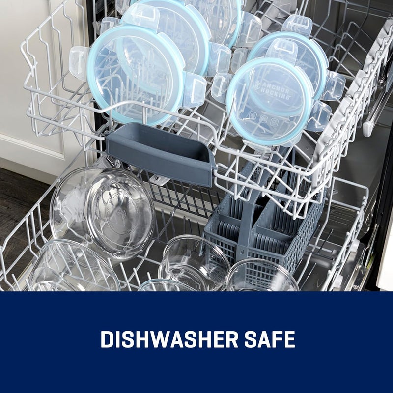 Anchor Hocking, Food Storage Container With TrueLock Locking Lid-(13970) 946ml, Round - Image 4