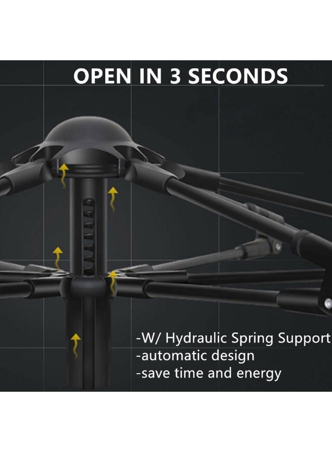 Raxoom Big Camping Tent, 4-5 Person Waterproof Folding Tent Automatic Pop-Up Easy Carry, Quick Setup with Door, Sun and Rain Protection, Lightweight and Portable for Hiking, Beach, Backpacking and Travel - Image 3