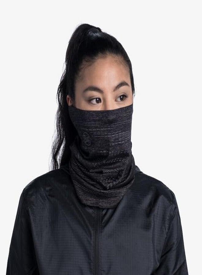 Buff DryFlx Neck Gaiter, For Runners, Moisture-Wicking, Breathable, Reflective, Neck Warmer, Face Mask, R-Black, Adult Size - Image 3