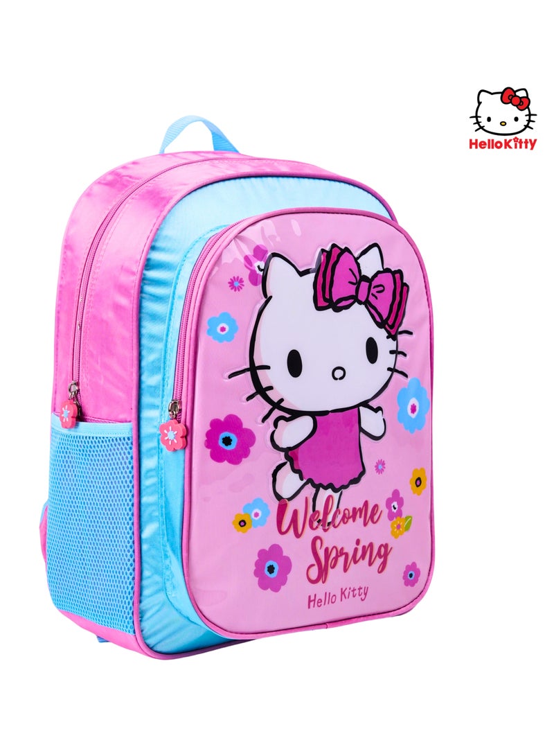 Sanrio Hello Kitty Welcom Spring 5In1 Backpack Set 16" I Backpack I Lunch Bag I Water Bottle I Pencil Case I Lunch Box I Packaging - Image 2