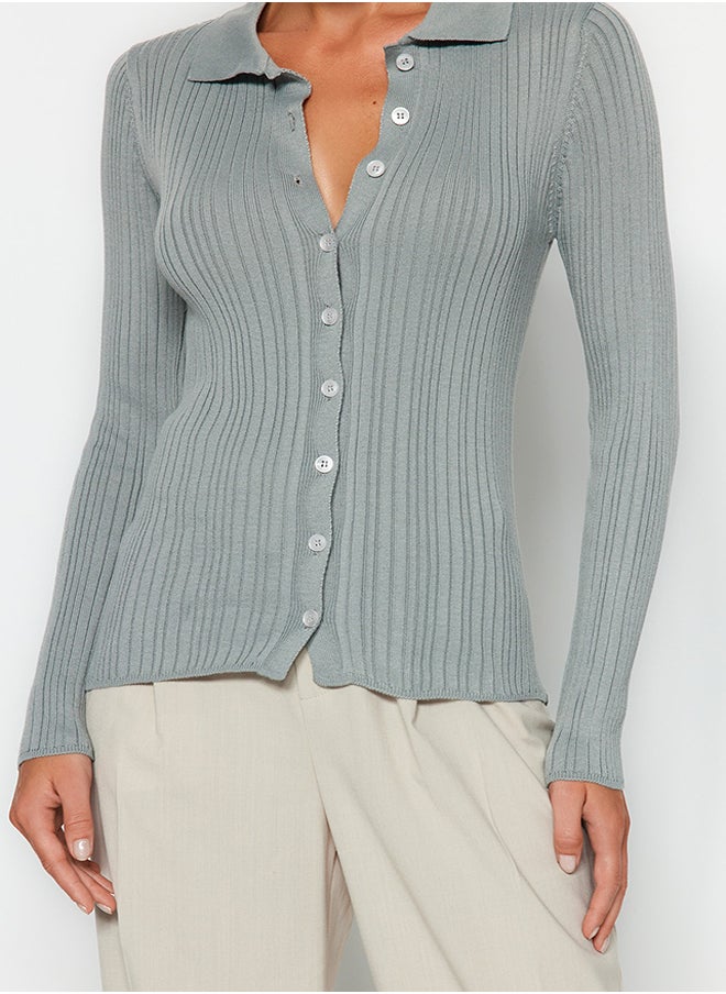 Gray Soft Textured Polo Neck Knitwear Cardigan TWOAW20HI0070 - pzsku/Z008412D3E33FA7379C83Z/45/_/1730941941/dcb1abe6-4f7e-4e63-8d79-f1457df184f3