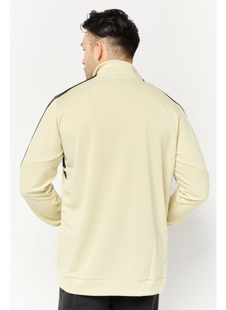 Adidas Men Sportswear Fit Training Jackets, Pale Yellow  - Image 4