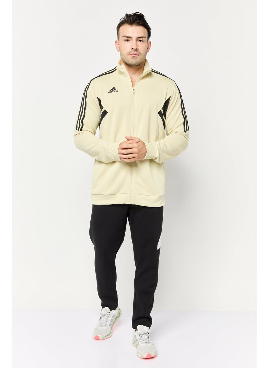 Adidas Men Sportswear Fit Training Jackets, Pale Yellow  - Image 2
