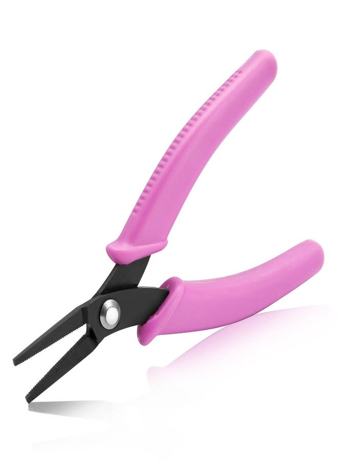SPEEDWOX Long Pointed-Nose Pliers With Teeth 5.5-Inch Mini Needle Nose Pliers Chain Nose Pliers Long Nose Pliers for Jewelry Making Wire Bending Gripping Precision Pliers Serrated Jaw Pliers - Image 1