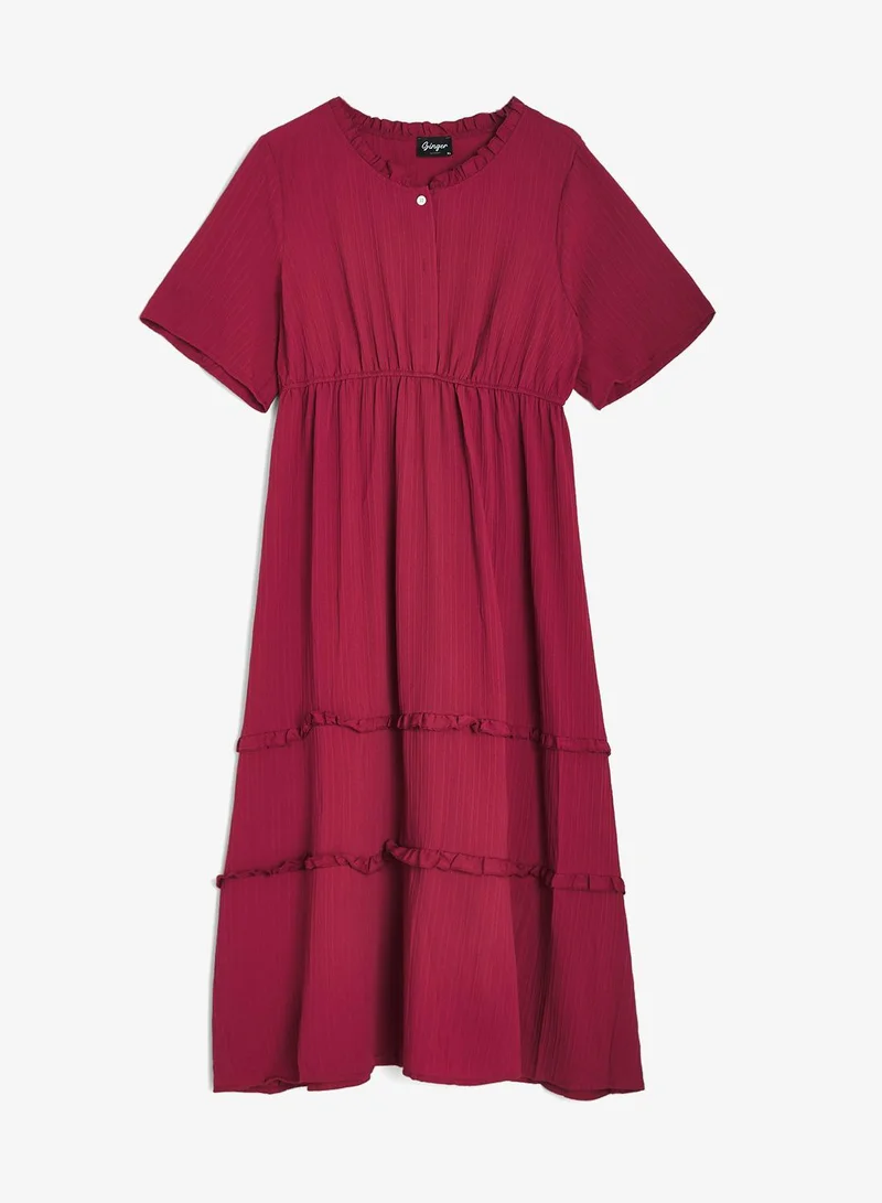 Ginger Plus A Line Tiered Dress